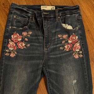 Flower Denim Jeans